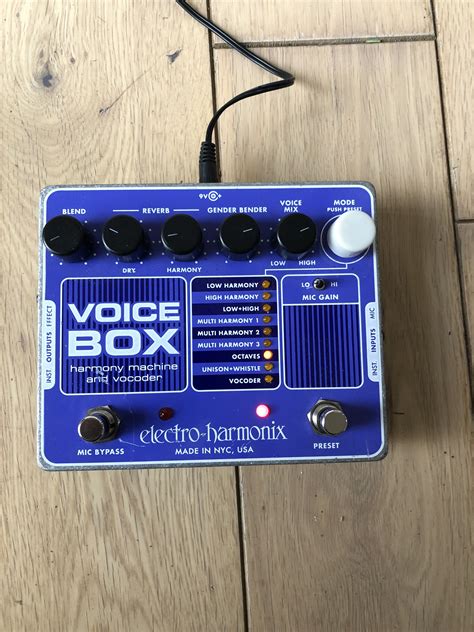 electro harmonix voice box setup|voice box instrument.